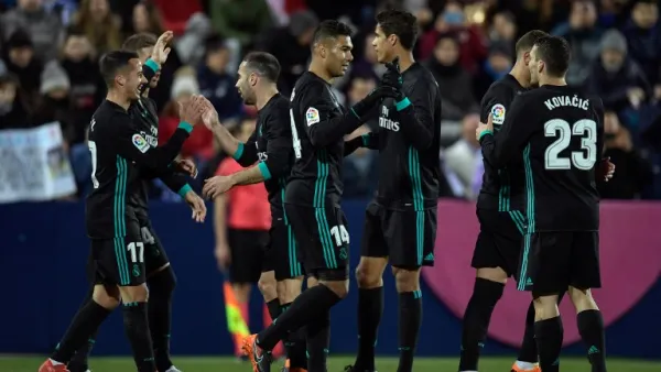 ريال مدريد يحقق الفوز دون نجمه كريستيانو رونالدو الذي قرر المدرب زين الدين زيدان إراحته