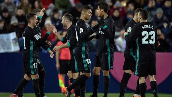 ريال مدريد يحقق الفوز دون نجمه كريستيانو رونالدو الذي قرر المدرب زين الدين زيدان إراحته