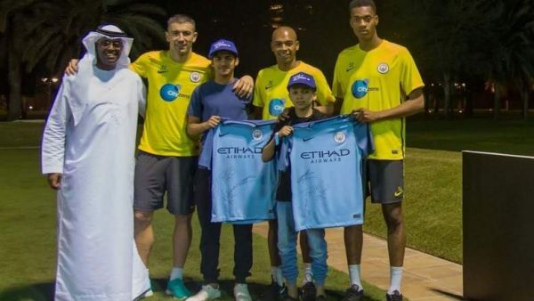 Players from Manchester City were at Emirates Palace for mid-season warm-weather training (Photo: Khaleej Times)