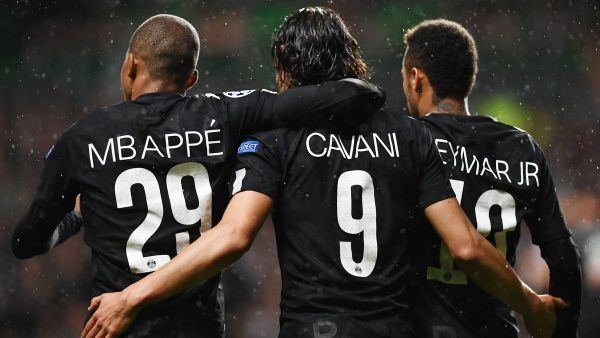 نيمار وكافاني ومبابي يقودون هجوم الباريسي الضارب