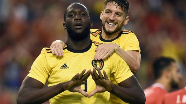  Romelu Lukaku became Belgium's all-time top scorer at major tournaments as the Red Devils cruised past an insipid Tunisia in Moscow. 