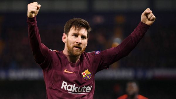 ميسي يحتفل بهدفه الأول في شباك تشيلسي