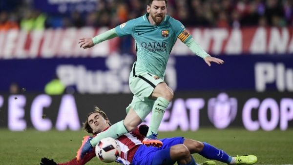 ميسي خلال المباراة