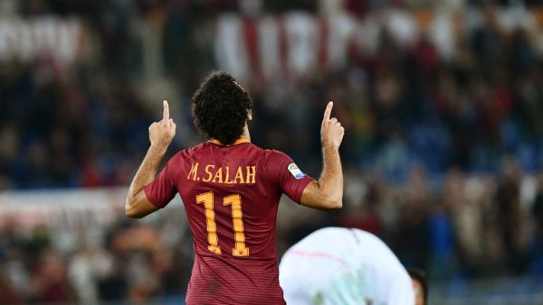 Salah gave Roma the lead with a close-range finish moments before half time