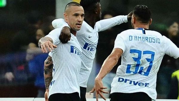 ناينغولان يخوض مباراته الرسمية الأولى مع إنتر ويسجل فيها