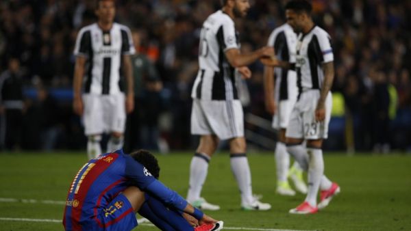 فرحة لاعبي يوفنتوس بالتأهل وخيبة أمل نيمار بالخروج المخيب من البطولة