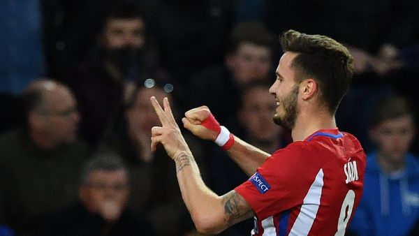 ساول يحتفل بهدفه