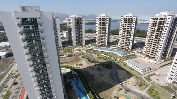 View of the athletes Olympic Village during its inauguration for the Rio Olympic Games in Rio de Janeiro, Brazil, on June 15, 2016.
BETH SANTOS / AFP