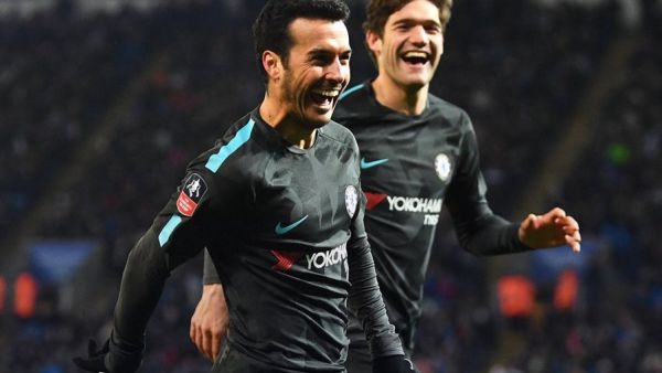 بيدرو يحتفل بهدفه الحاسم