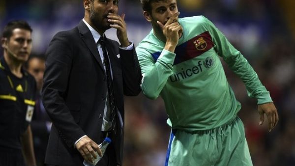 صورة أرشيفية لبيكيه وغوارديولا