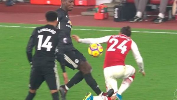 حادثة تدخل بوغبا العنيف على ساق بيليرين