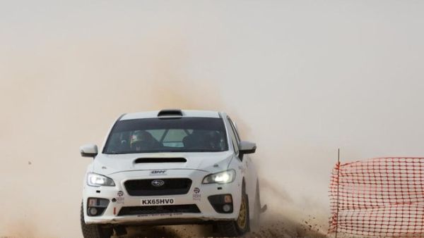 Rashed Al-Naimi on his way to a surprise victory in Qatar International Rally on Saturday.(Photo: Arab News)
