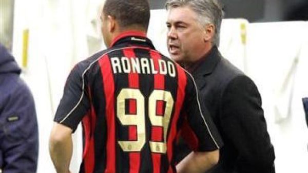 صورة أرشيفية لأنشيلوتي ورونالدو