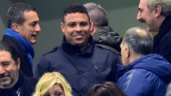 رونالدو خلال تواجده في ملعب سان سيرو