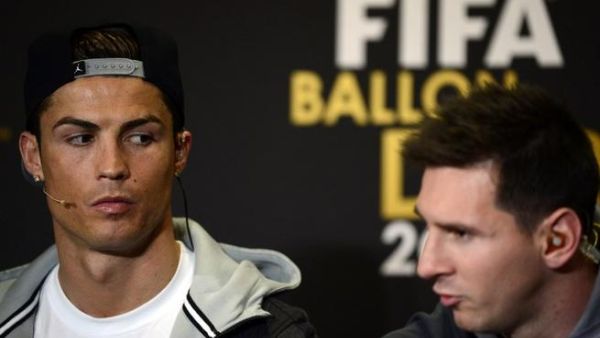 ميسي ورونالدو قبل التتويج