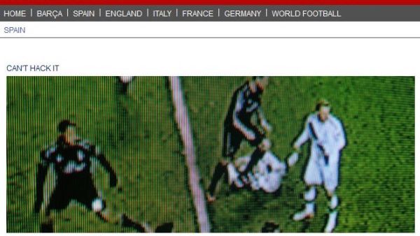 الصورة التي نشرتها صحيفة ماركا