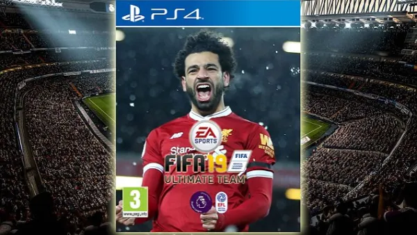صورة لمحمد صلاح على غلاف اللعبة