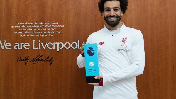 Mohamed Salah goes into Saturday's game against Manchester United on the crest of a wave. (Photo: @premierleague)