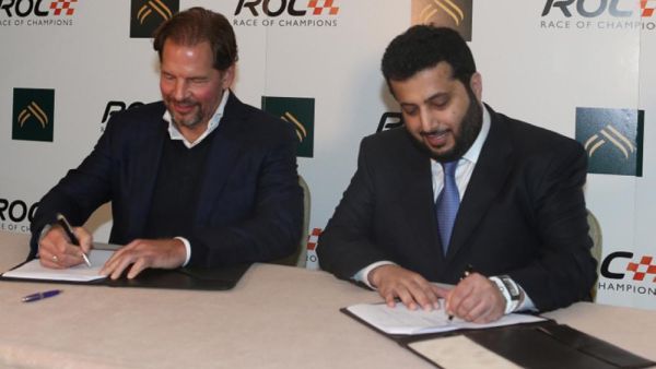 President of the General Sport Authority of Saudi Arabia Turki Al-Sheikh (right) and ROC President Fredrik Johnsson sign an agreement in London to organize Race of Champions in Riyadh. - SPA

Saudi Arabia will host the first World Boxing Super Series Cruiserweight final in May next year as well as its first-ever international motorsport event, featuring stars from Formula One, World Rally Championship, IndyCar, NASCAR, sportscars and touring cars competing against each other. (Photo: SPA)