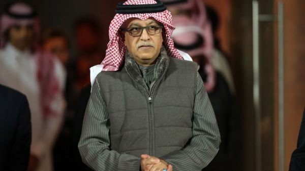 AFC president Sheikh Salman bin Ebrahim Al Khalifa arrives to watch the AFC U23 Championship final football match between Japan and South Korea at Abdullah Bin Khalifa Stadium in Doha on January 30, 2016. 