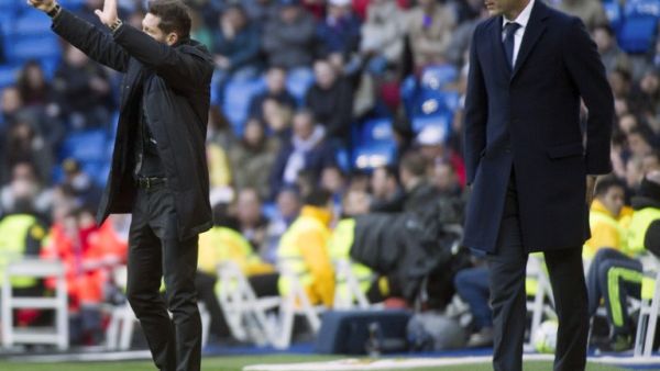 ديربي مدريد يضع زيدان الهادئ وجهاً لوجه مع سيميوني الحاد