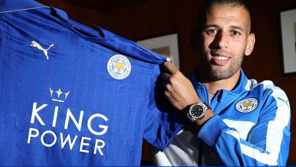 The Algeria international striker completes a switch to the Premier League champions after negotiations on transfer deadline day, joining an exciting attacking line-up (Photo: @lcfc)