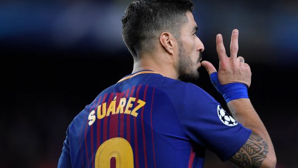 سواريز يقود برشلونة للفوز وينهي صيامه التهديفي في دوري الأبطال