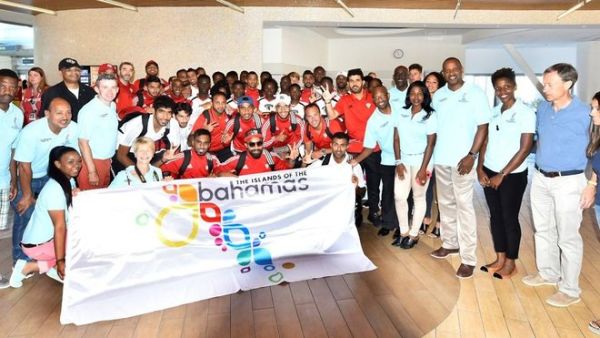 The UAE team after arrival in the Bahamas. (Photos: FIFA)