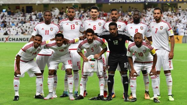 منتخب الإمارات الذي خاض اللقاء