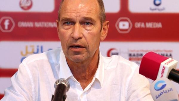 Dutch coach Peter Tim Verbeek, known as Pim Verbeek, speaks during a press conference after signing a contract to coach the Omani national football team in Muscat on December 13, 2016.
MOHAMMED MAHJOUB / AFP