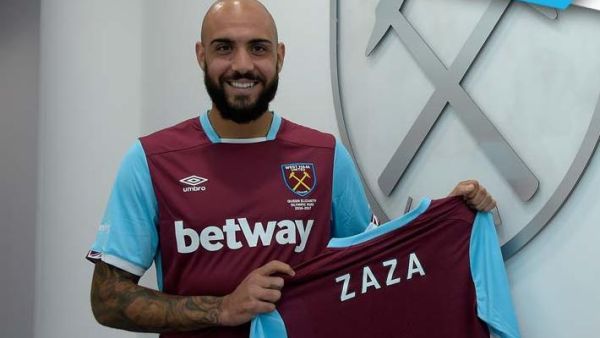 زازا يرفع قميصه الجديد مع ويست هام