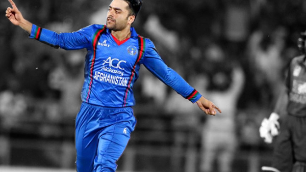 Rashid Khan (AFP/FILE, edited by Rami Khoury/Al Bawaba)