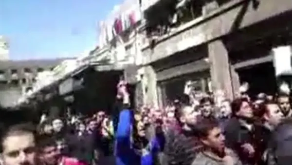 من المظاهرات المناهضة للرئيس الأسد ونظامه