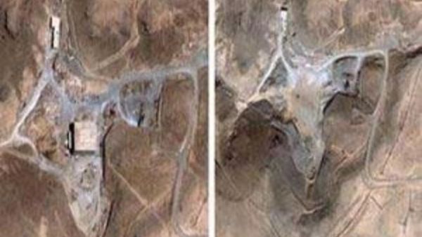 موقع الكبر قصفته الطائرات الإسرائيلية عام 2007