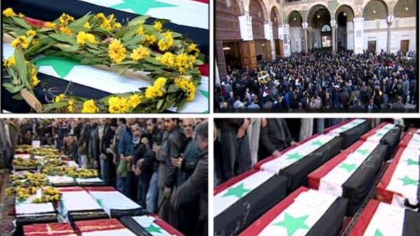 تفجيرا دمشق أديا لمقتل 44 شخصا وجرح 166 من المدنيين والعسكريين