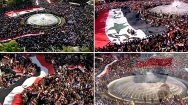 مظاهرات مؤيدة للرئيس السوري الأسد