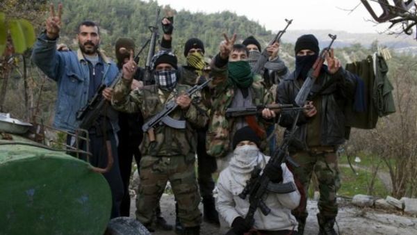 Members of the Free Syrian Army. [picnik]