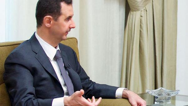 Syrian President Bashar al-Assad. An interview to a local newspaper in Damascus on July 02, 2013. (AFP PHOTO / SANA)