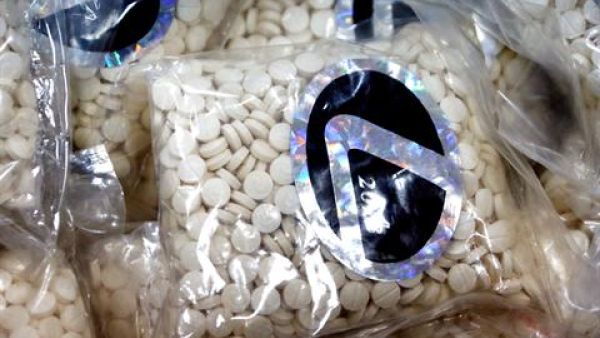 Captagon pills seized at Beirut port, Tuesday, Aug. 13, 2013. [The Daily Star/Mohammad Azakir]
