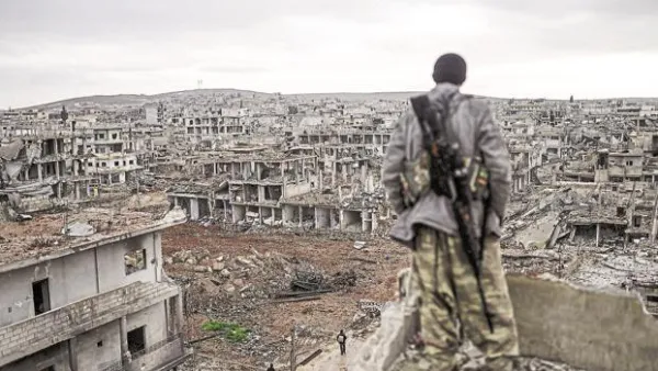 A scene from the Syria war: Destruction everywhere, this can't continue (AFP/ File Photo)