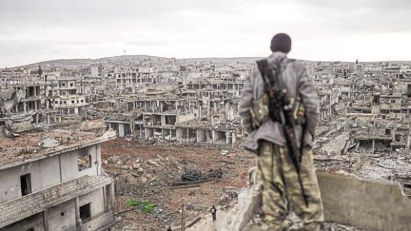 A scene from the Syria war: Destruction everywhere, this can't continue (AFP/ File Photo)