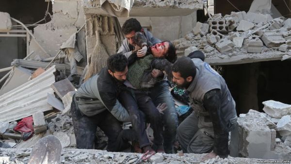 At least 30 injuries were reported in the fresh airstrikes that hit Zamalka Village in Eastern Ghouta. (AFP/ File Photo)