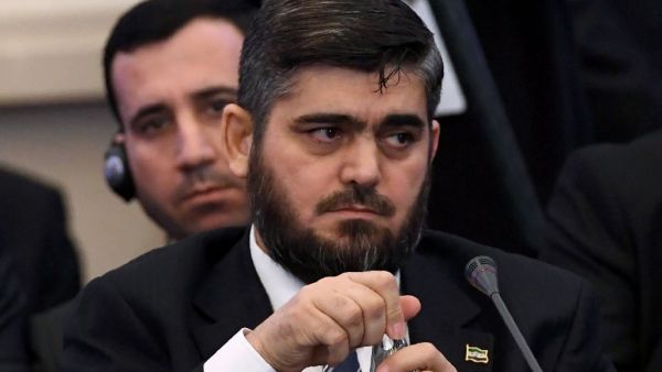 Mohammed Alloush, a Syrian opposition commander, at the Astana peace talks in January 2017. (AFP)