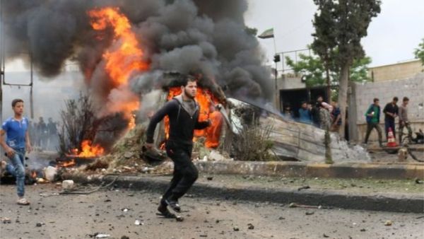 Syria's car bombing attack kills one injures several others in Azaz city. (AFP/ File)