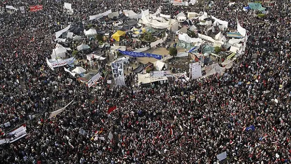 Demonstrations have been banned, but people are still taking to streets on the eve of the anniversary. (AFP/File)