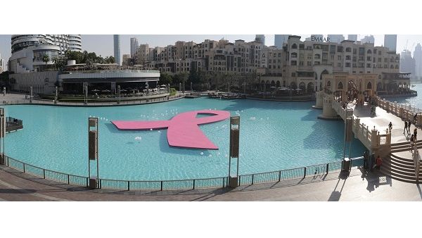 The Dubai Mall raises awereness for Breast Cancer Awareness month. The Dubai Mall raises awereness for Breast Cancer Awareness month.