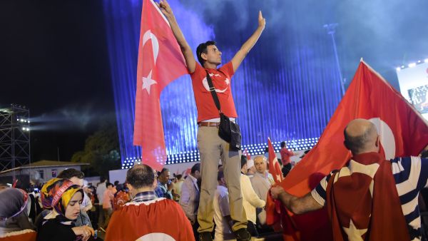 More than 100 people were killed when elements of the Turkish military attempted to overthrow Erdogan and his Justice and Development Party government. (AFP) 