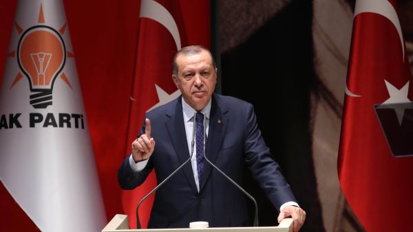 Speaking at an event on higher education in the Islamic world in Ankara, Erdogan continued: “Israel is attempting to damage the Islamic character of Jerusalem with new practices every day by taking advantage of the current weakness of Muslims.” (AFP) 
