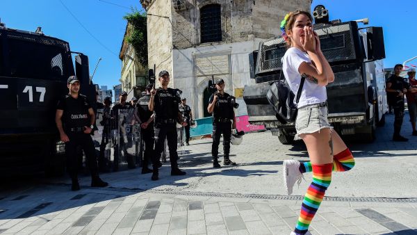 The Trans Pride march, if held, would have been the eighth edition of the event, which promotes rights for transsexuals in Turkey. (AFP)
