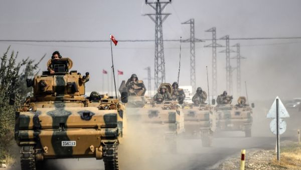 Turkish tanks enter Syria at the start of Operation Euphrates Shield last year. (AFP/File)